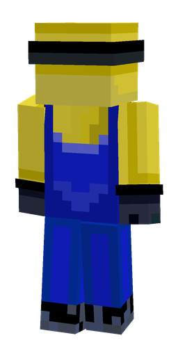 Blue skin: body, back render
