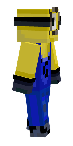 Blue skin: body, right side render