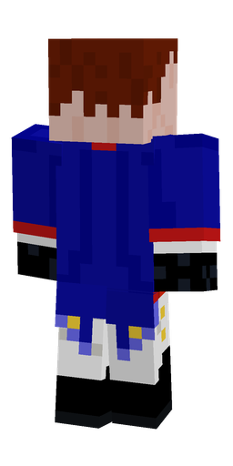 Blue skin: body, back render