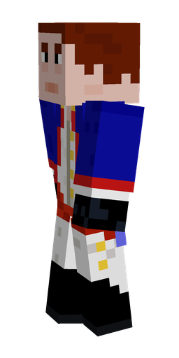 Blue skin: body, left side render