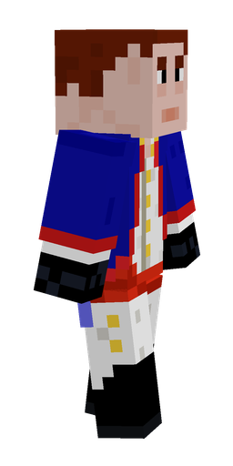 Blue skin: body, right side render