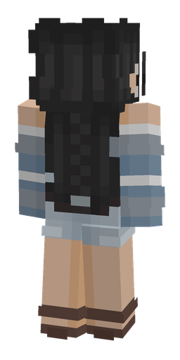 Black skin: body, back render