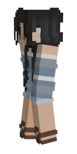Black skin: body, left side render