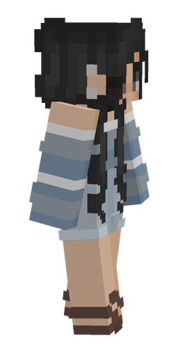 Black skin: body, right side render