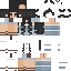 Black skin: raw texture render