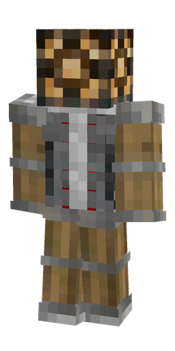 Brown skin: body, back render