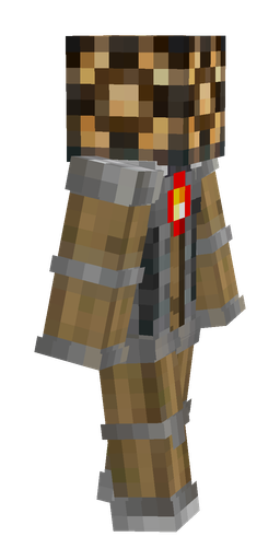 Brown skin: body, right side render