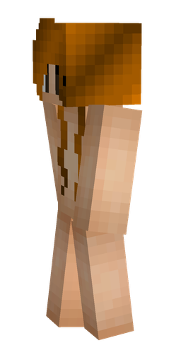 Brown skin: body, left side render