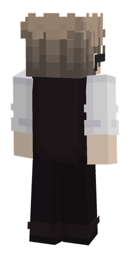 Black skin: body, back render