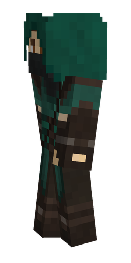 Brown skin: body, left side render