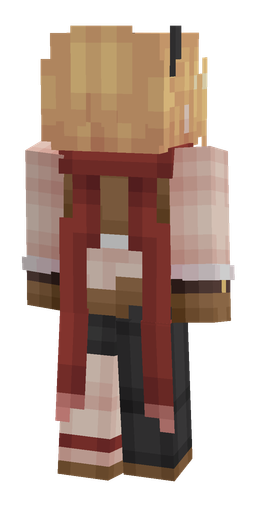 Black skin: body, back render
