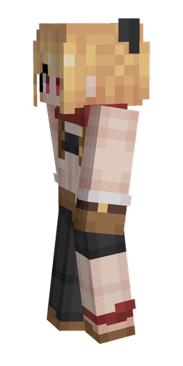 Black skin: body, left side render