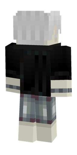 Black skin: body, back render