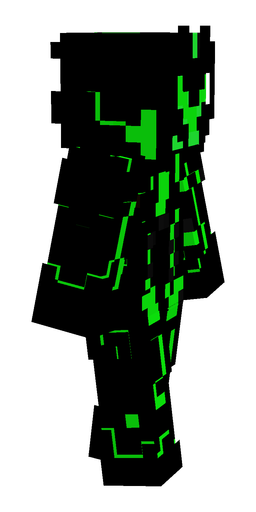 Black skin: body, right side render