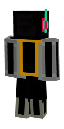Black skin: body, back render