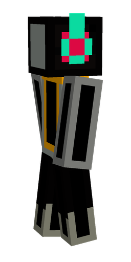 Black skin: body, left side render