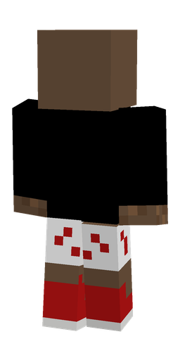 Black skin: body, back render