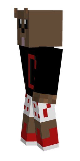 Black skin: body, left side render