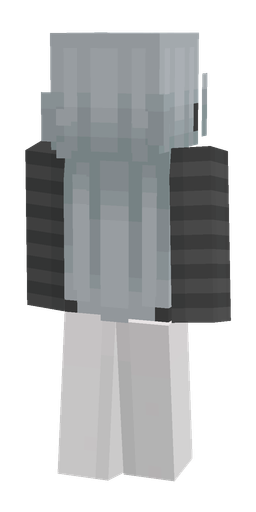 Black skin: body, back render