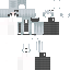 Black skin: raw texture render