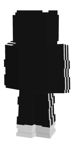 Black skin: body, back render