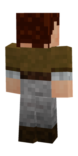 Brown skin: body, back render