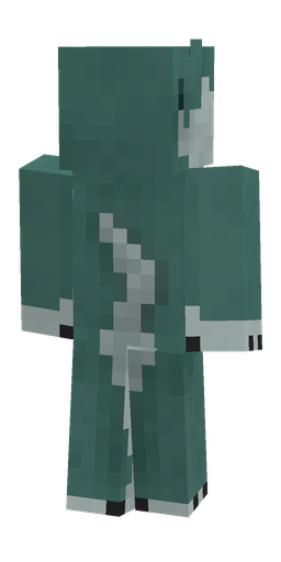 Blue skin: body, back render