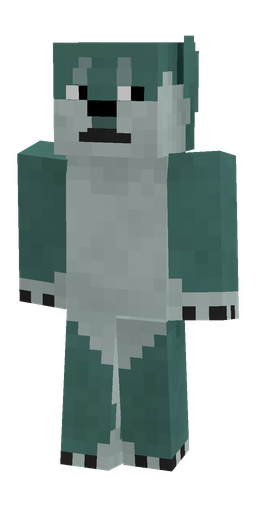 Blue skin: body, front render