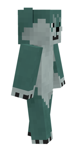 Blue skin: body, right side render