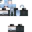 Black skin: raw texture render