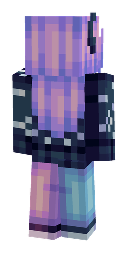 Blue skin: body, back render