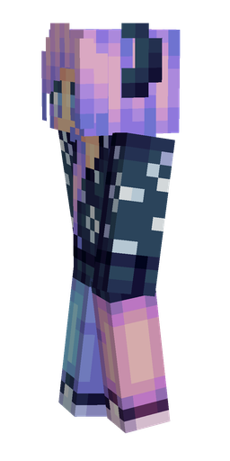 Blue skin: body, left side render