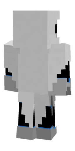 Black skin: body, back render