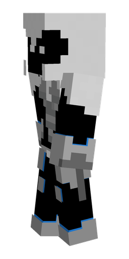 Black skin: body, left side render