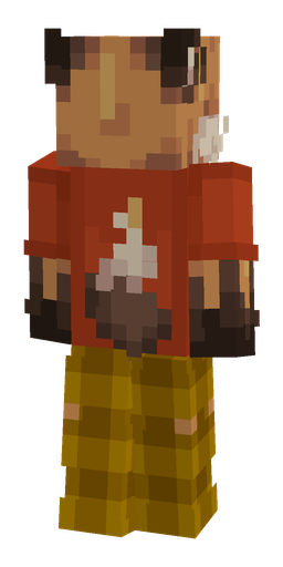 Brown skin: body, back render