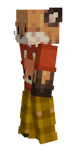 Brown skin: body, left side render