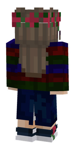 Black skin: body, back render