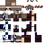 Black skin: raw texture render