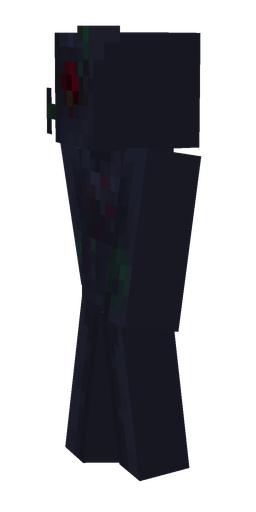 Blue skin: body, left side render