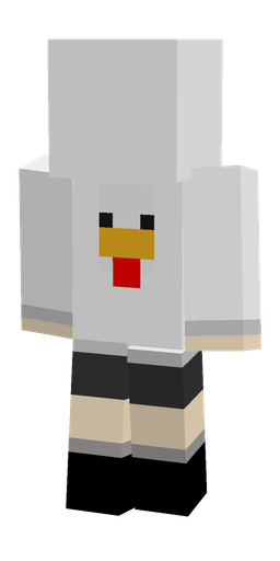 Black skin: body, back render