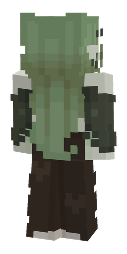 Black skin: body, back render
