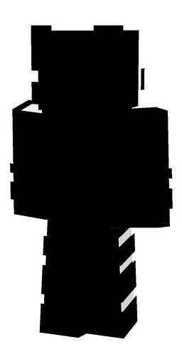 Black skin: body, back render