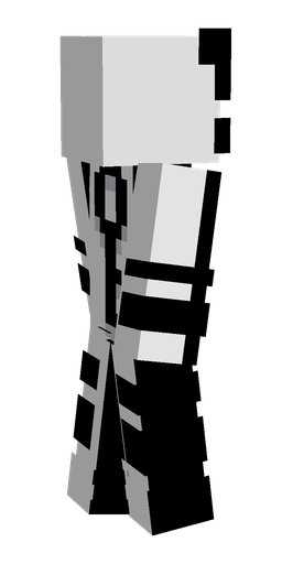 Black skin: body, left side render