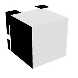 Black skin: head render