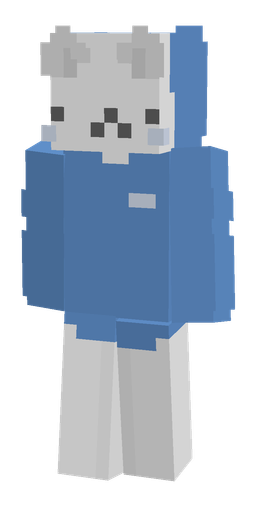 Blue skin: body, front render