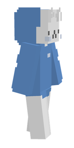 Blue skin: body, right side render