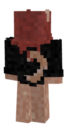 Black skin: body, back render