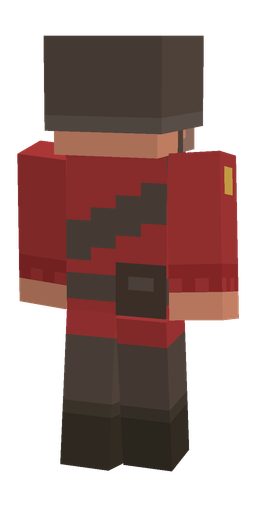 Brown skin: body, back render