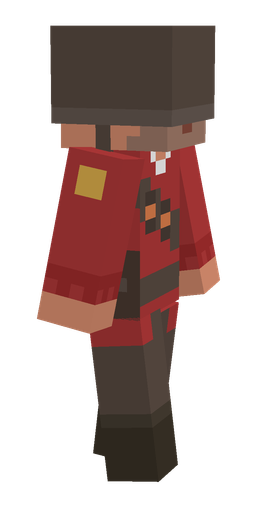Brown skin: body, right side render