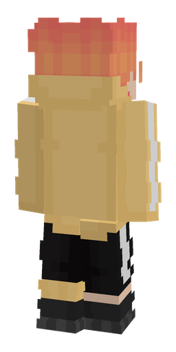 Black skin: body, back render
